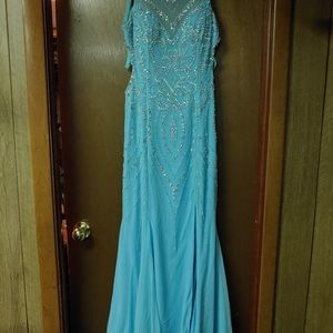 Blue prom dress